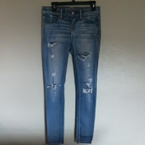 American Eagle Outfitters Distressed Blue Jeans